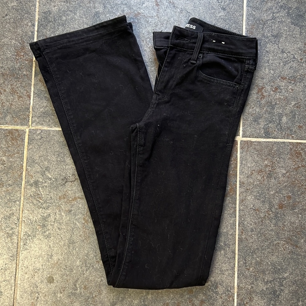 Express black bootcut jeans - 00L